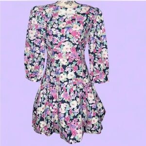 Vintage You too babes Floral Print Women's Dress